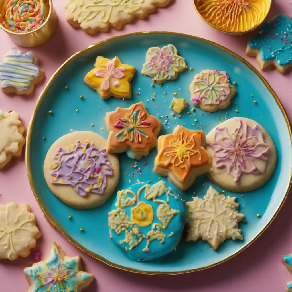 Decorated Shortbread Cookies