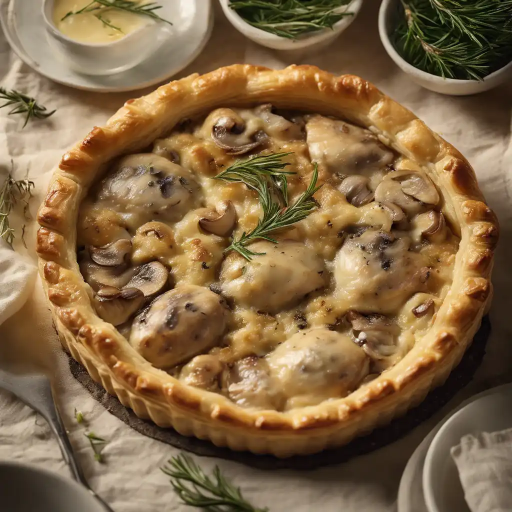 Creamy Chicken and Mushroom Tart