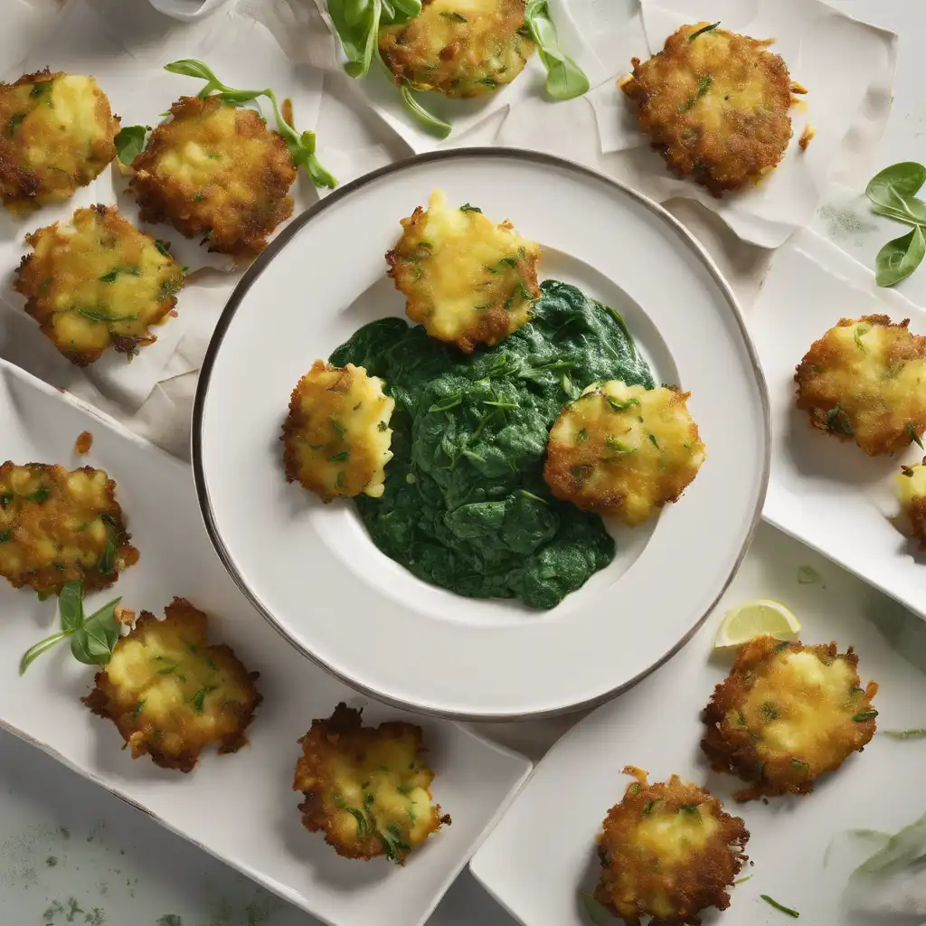 Mashed Potato and Spinach Fritters