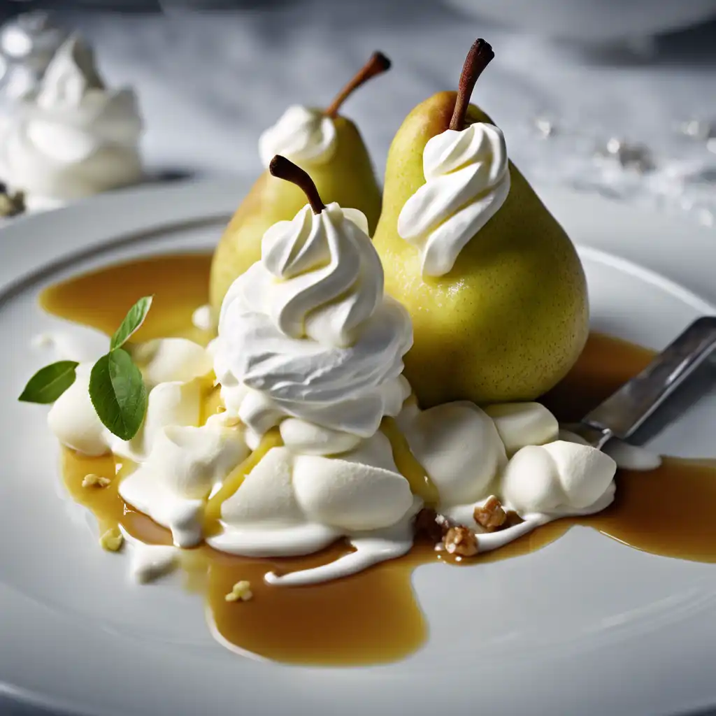 Pears with Whipped Cream