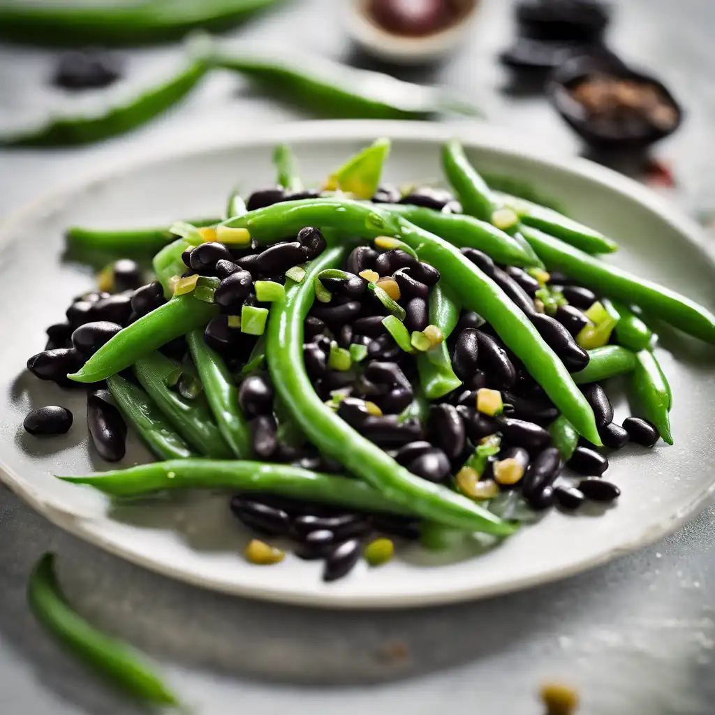 Green Beans with Black Beans