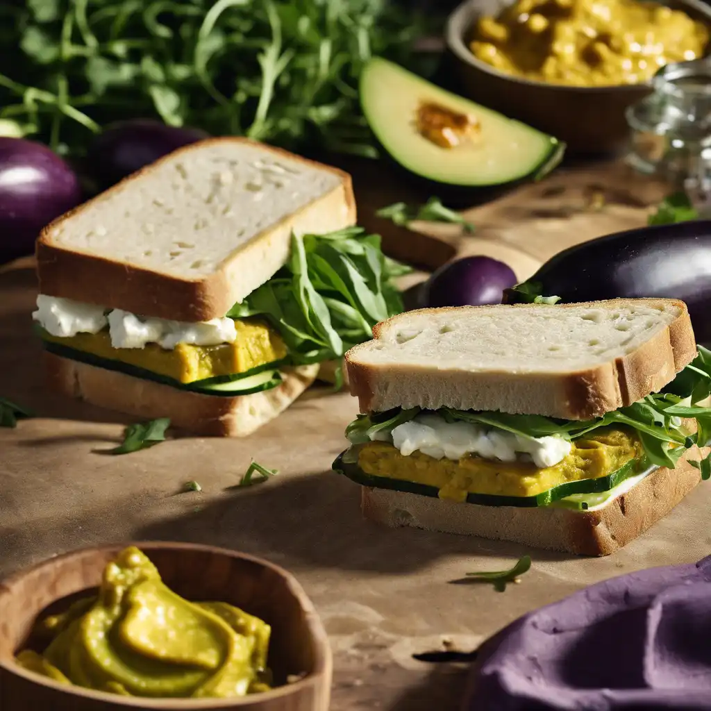 Ricotta and Curry Sandwich