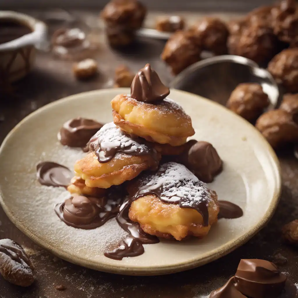 Cream-Filled Fritters with Nutella