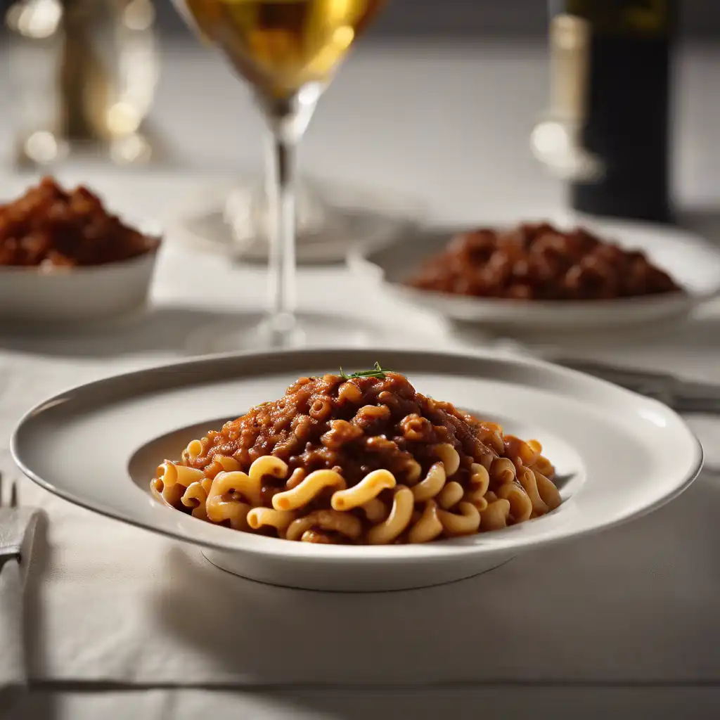 Caracol Macaroni with Meat Sauce