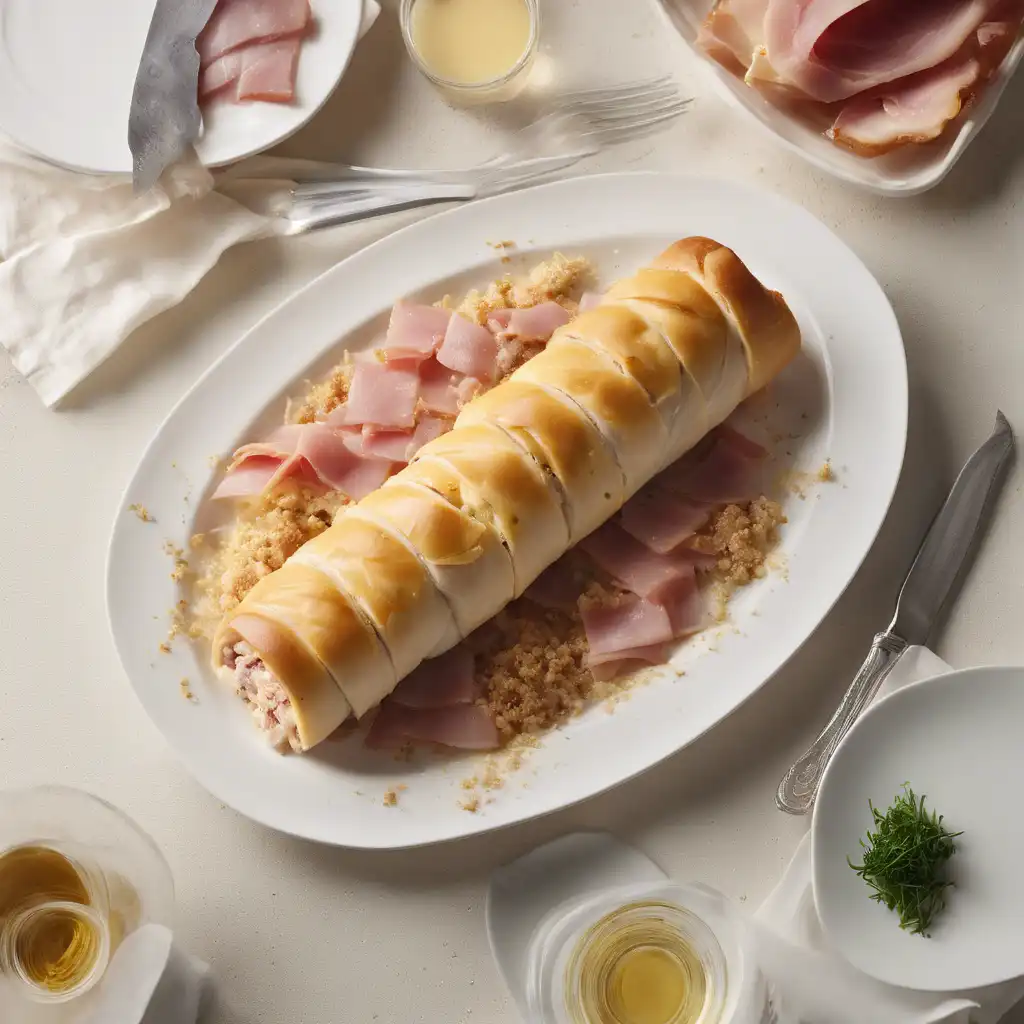 Chicken Roll with Ham and Cheese