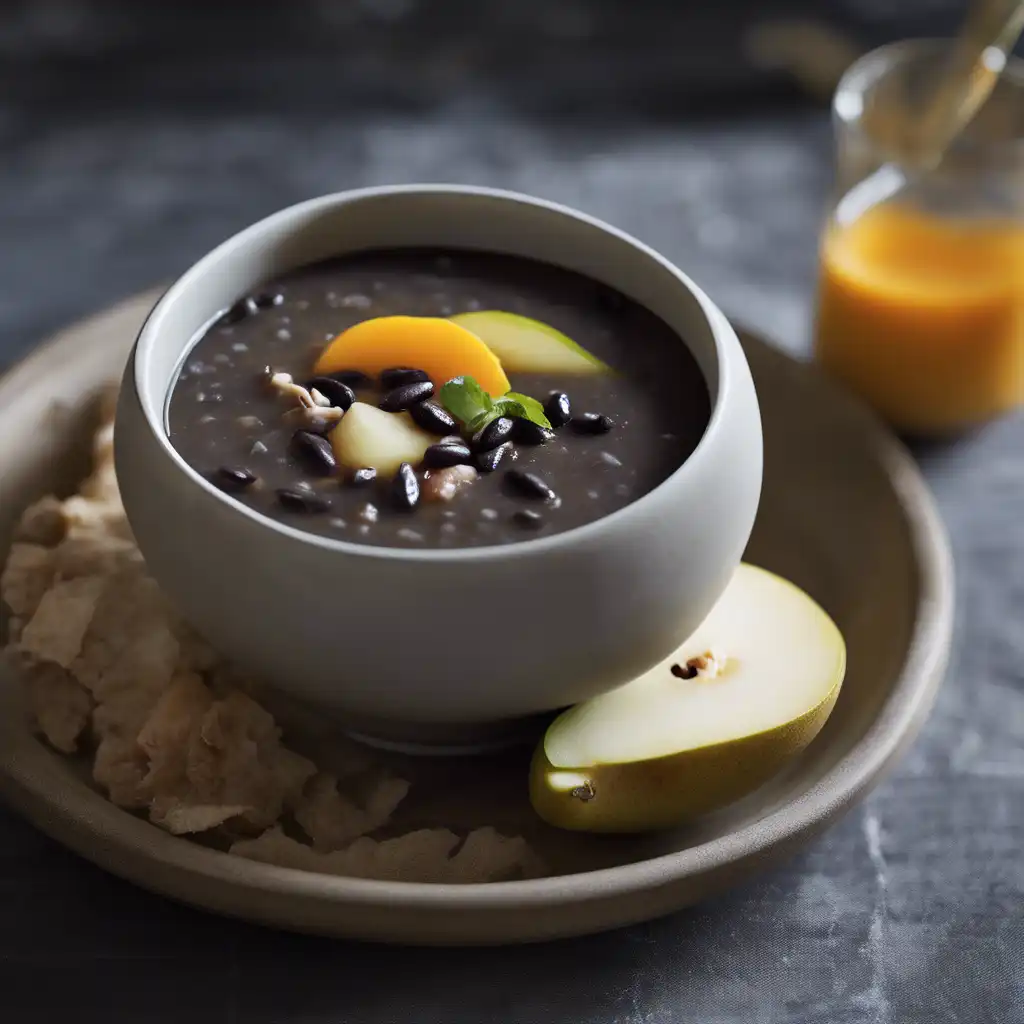 Black Bean Soup with Pear