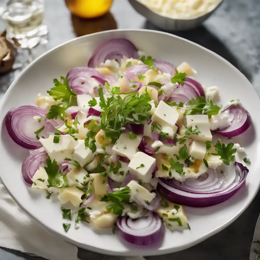 Onion and Cheese Salad