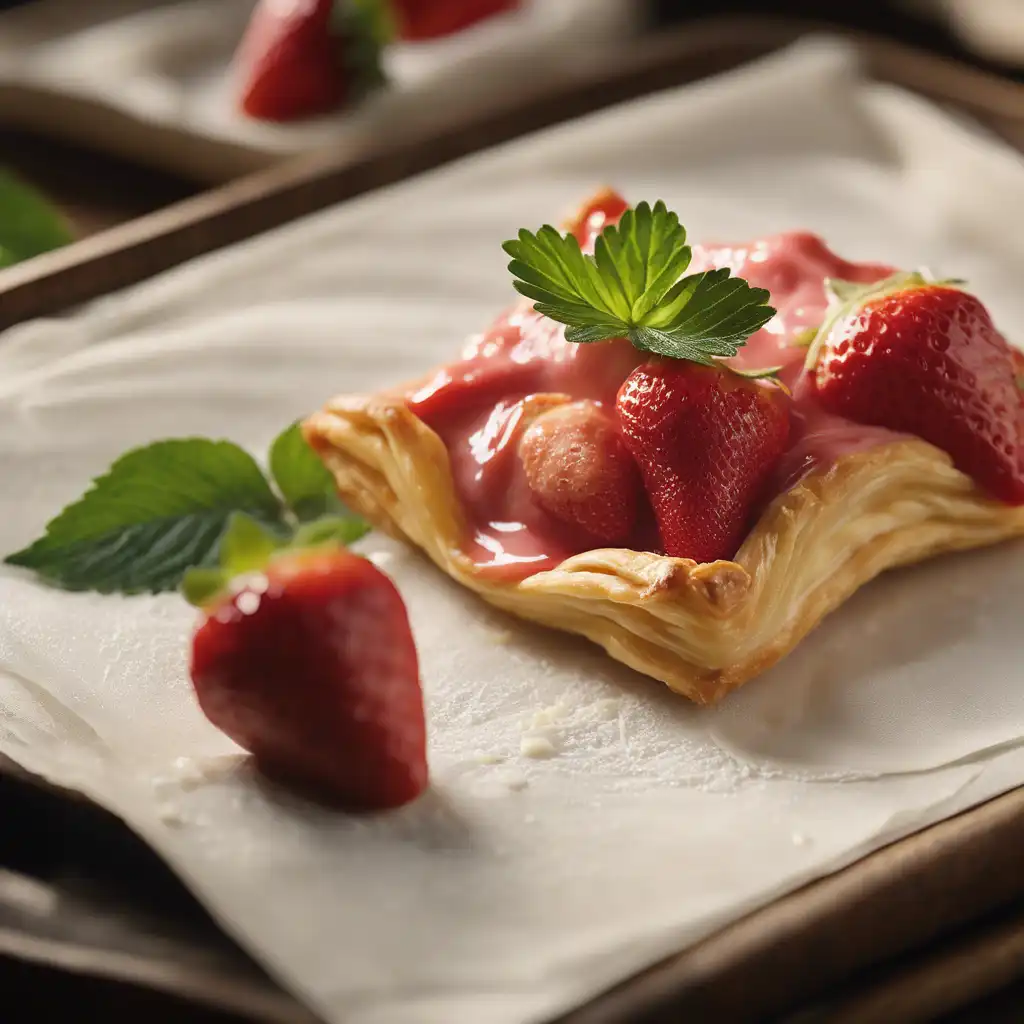 Strawberry Leaf Pastry