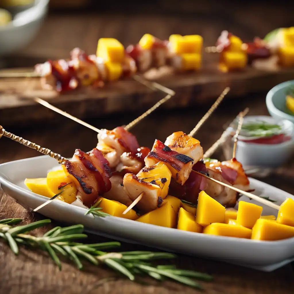 Chicken Skewers with Mango