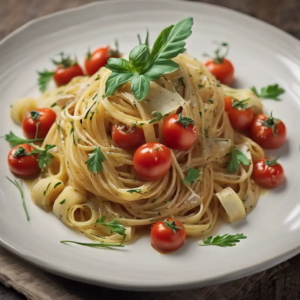 Tomato and Artichoke Spaghetti