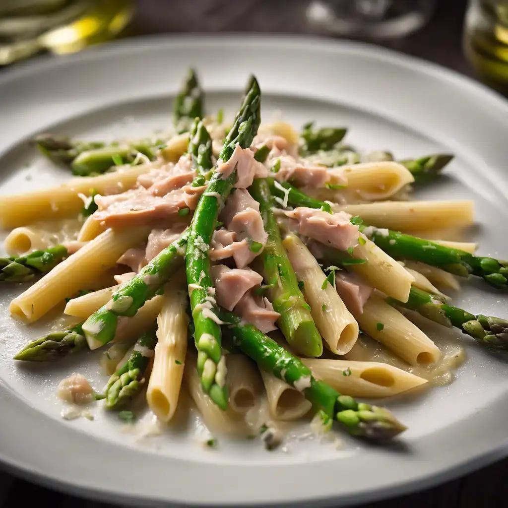 Penne with Asparagus and Tuna