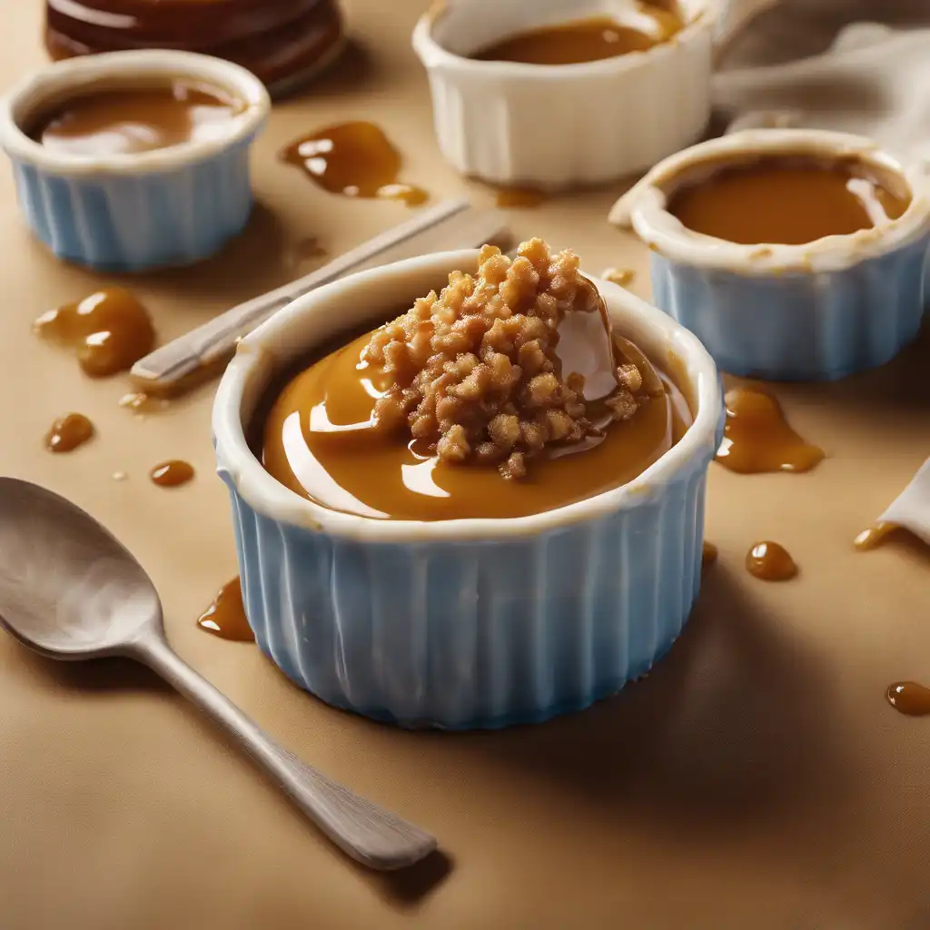 Caramel Pudding with Crunchy Topping