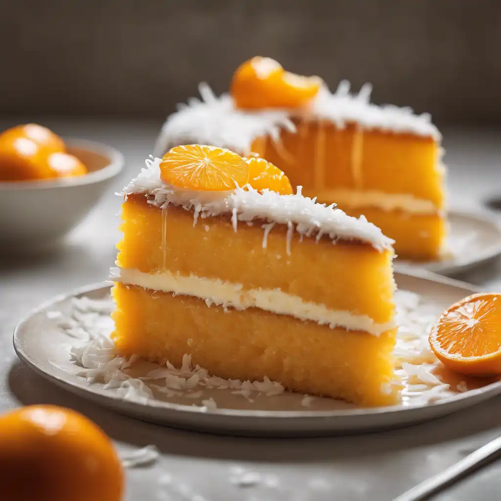 Orange Cake with Coconut