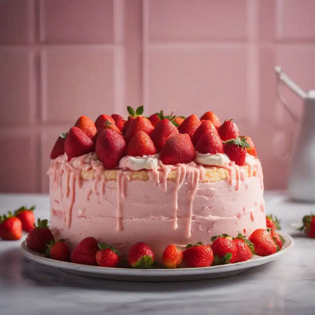 Strawberry Cream Cake