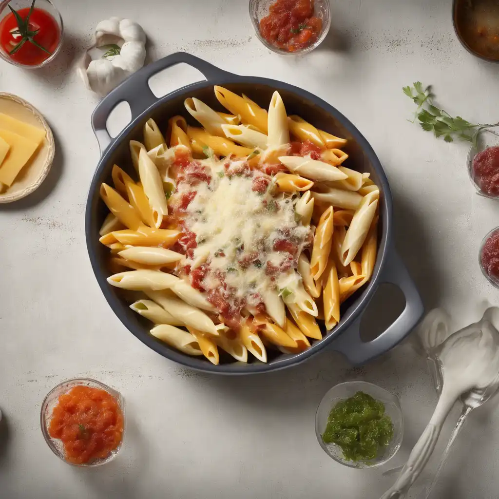 Tricolor Penne with Four Cheeses