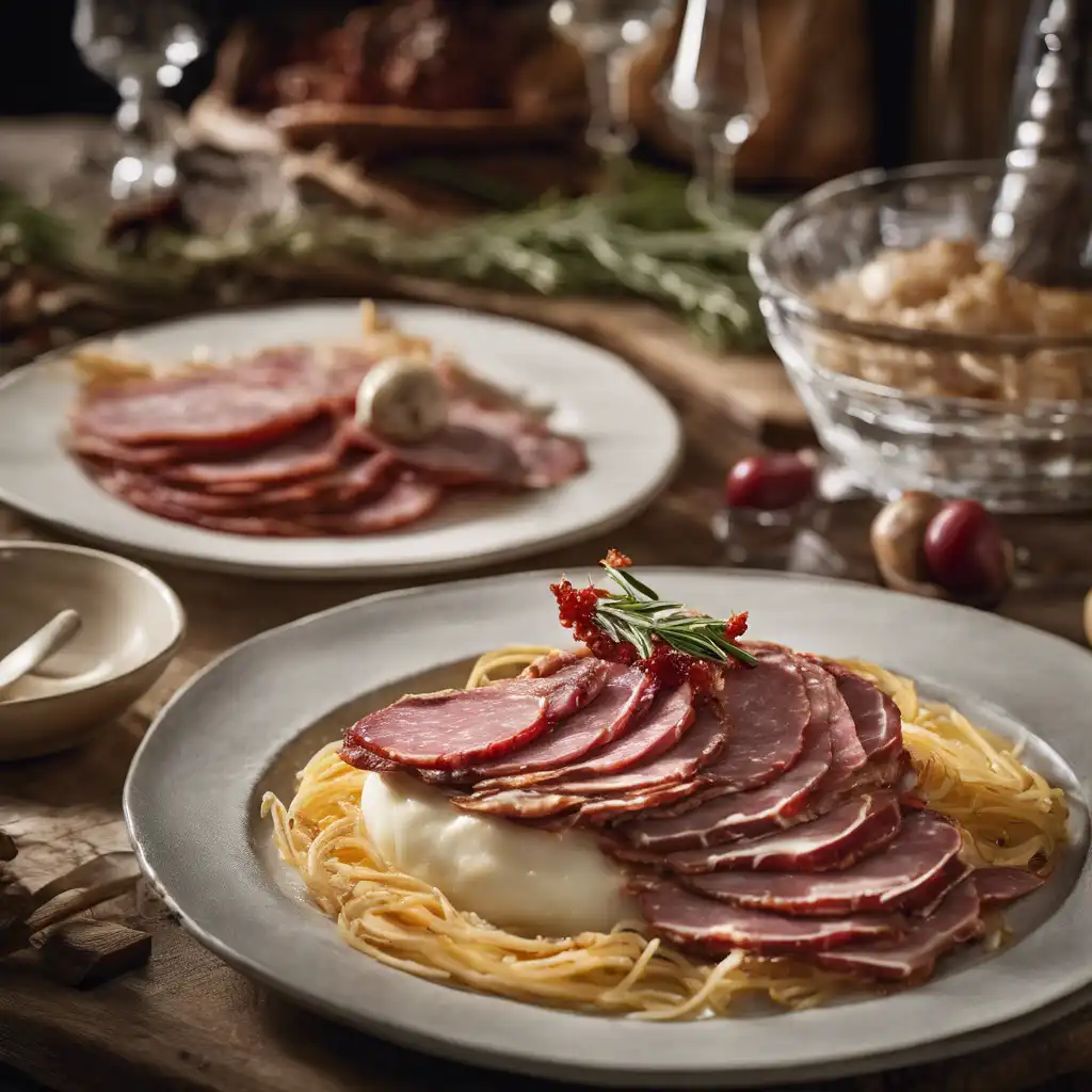 Pheasant with Salami