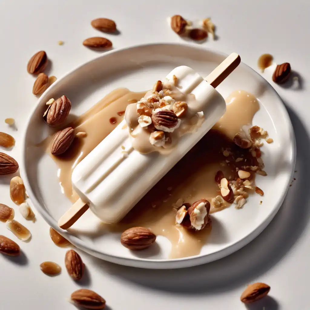 Yogurt Popsicle with Praline