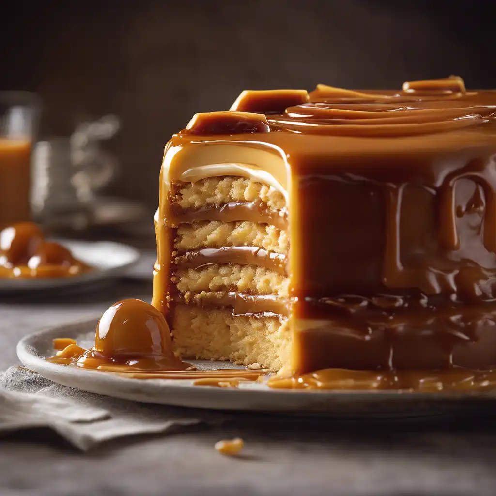 Caramel Cake with Caramel Filling