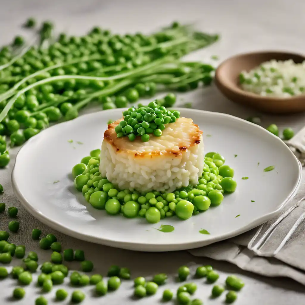 Cod Risotto with Garden Peas Tartlet