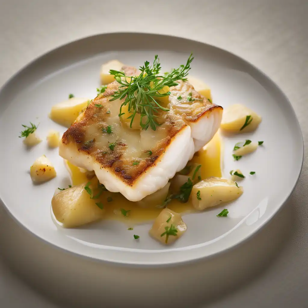 Cod with Garlic-Potato and Abobora