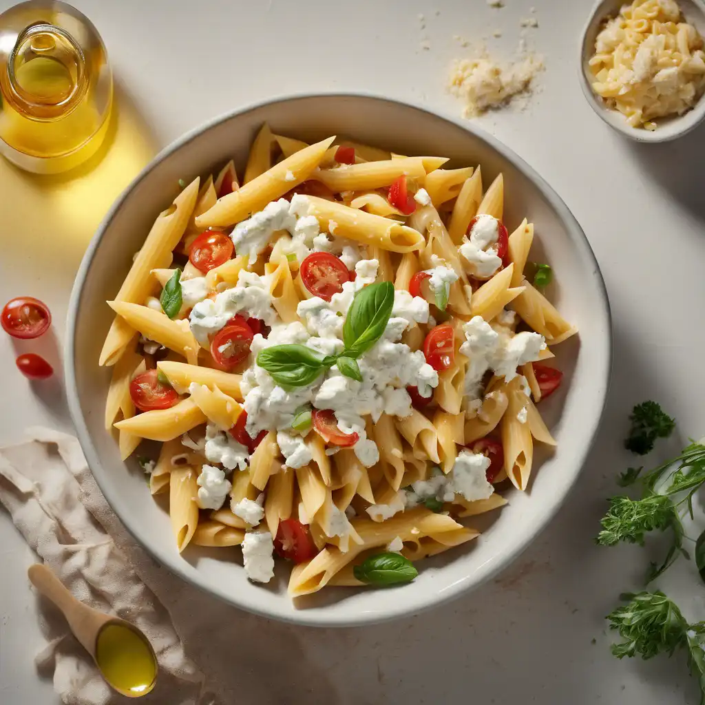 Penne Salad with Cottage Cheese