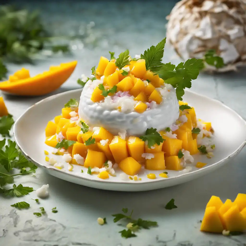 Mango Tartare with Coconut Cream