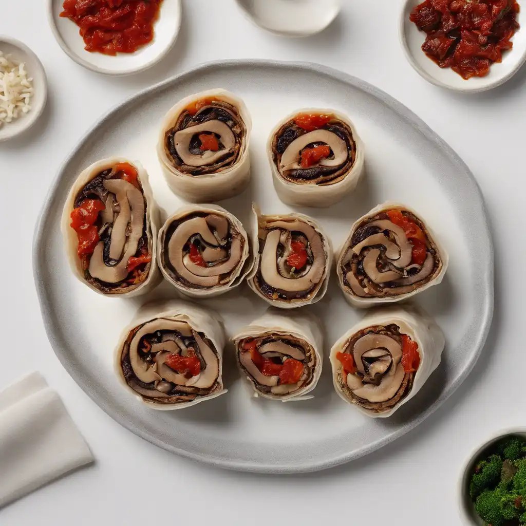 Shiitake and Dried Tomato Roll