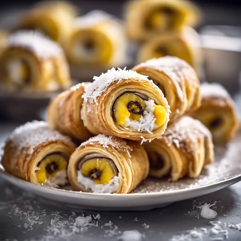 Coco and Passionfruit Rolls
Troxinhas de coco e maracujá