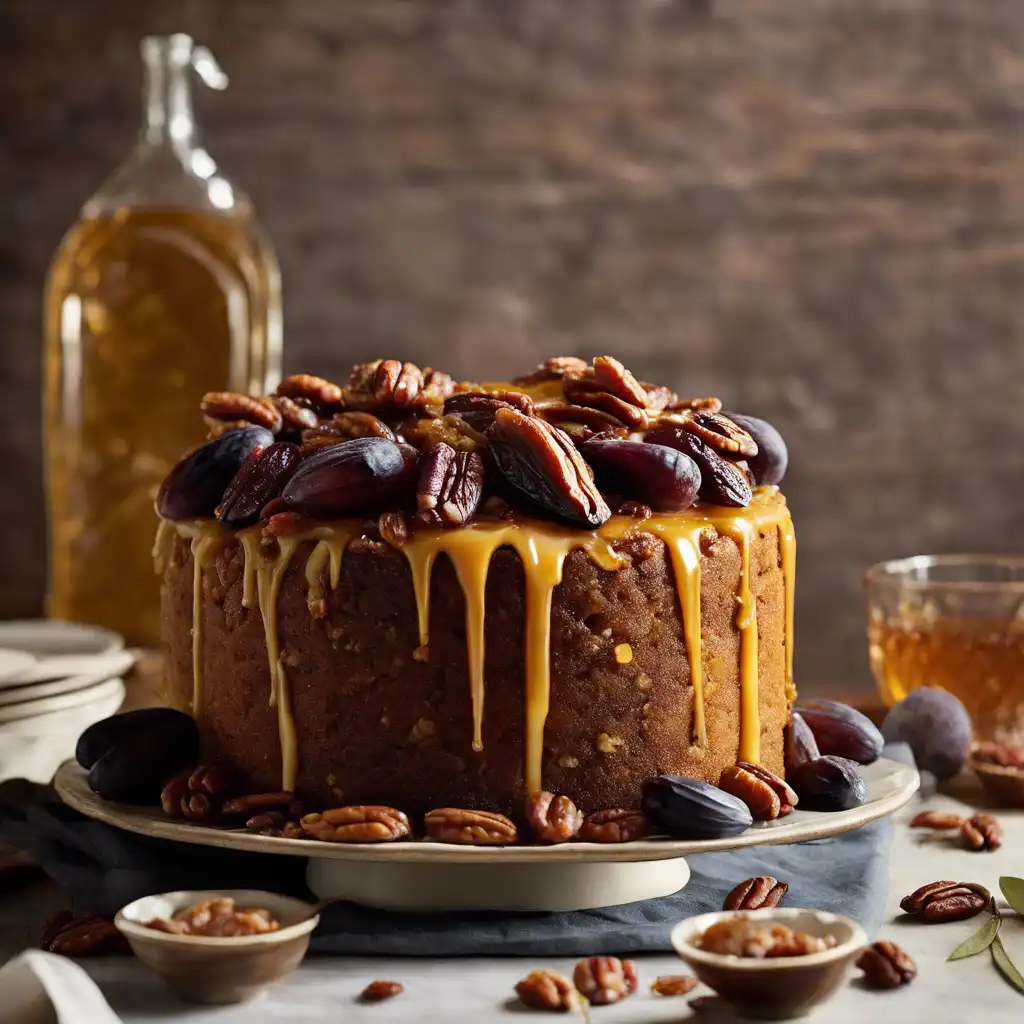 Pecan Cake with Dried Fruits