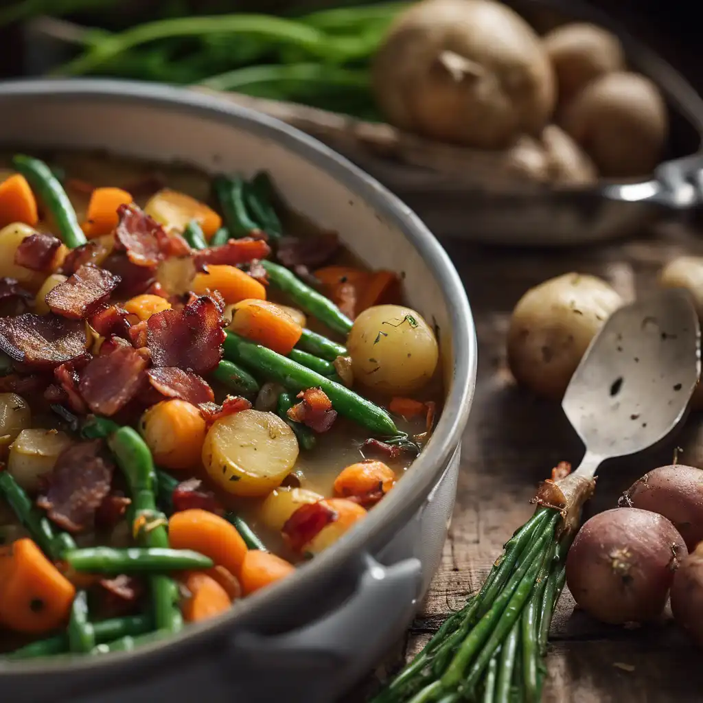 Vegetable Stew with Bacon