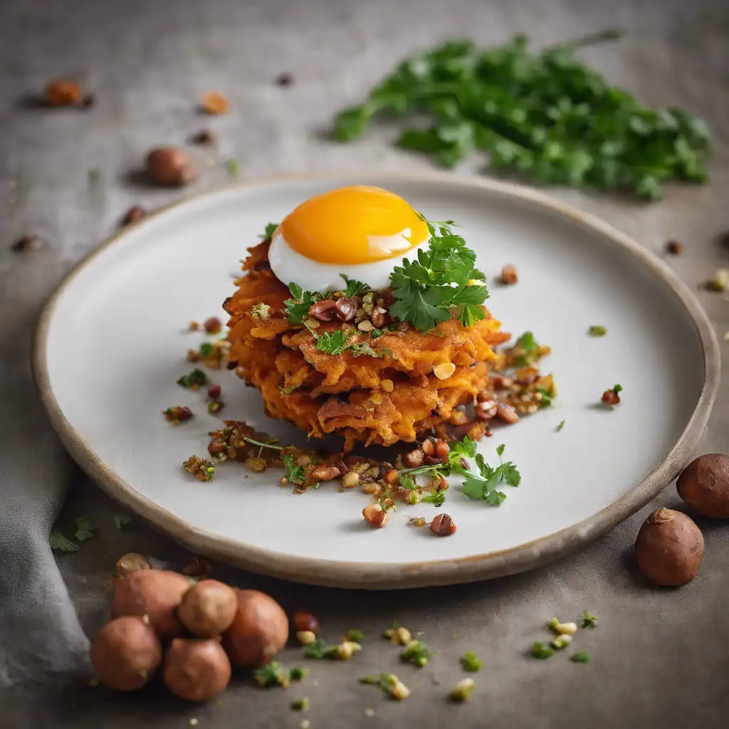 Sweet Potato Fritter with Chestnut