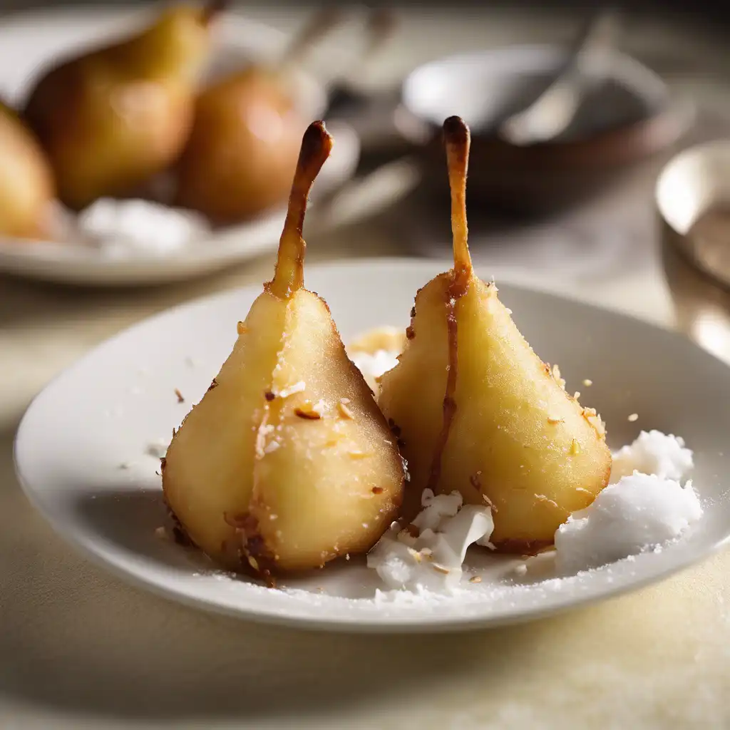 Fried Pear with Coconut