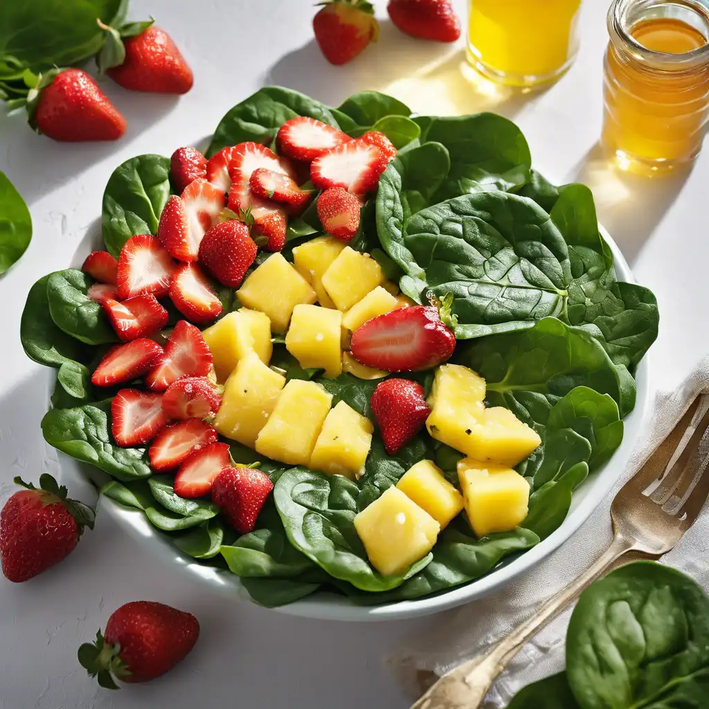 Spinach Salad with Fruits