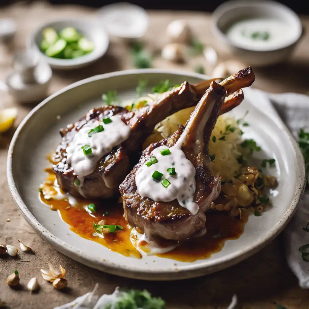 Lamb Chops with Yogurt Sauce