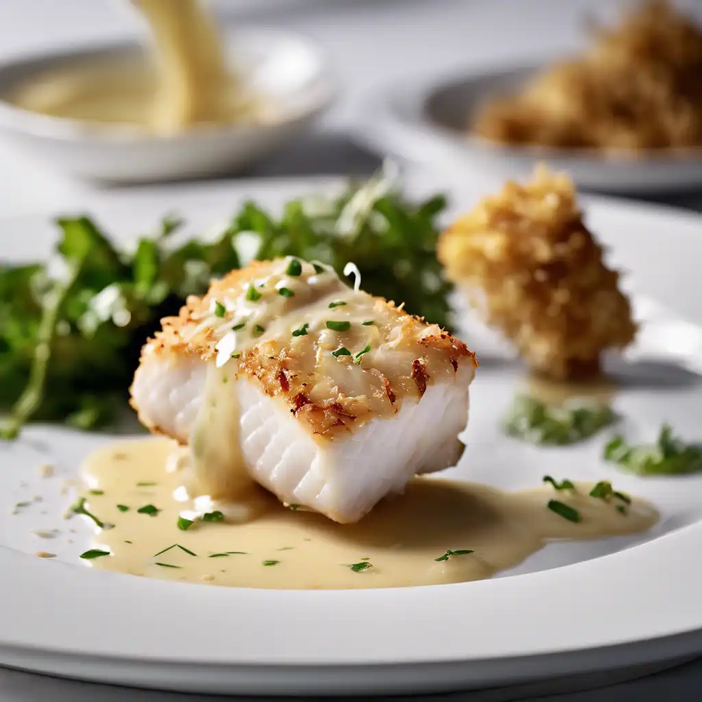 Coconut Crusted Cod with Vanilla Sauce