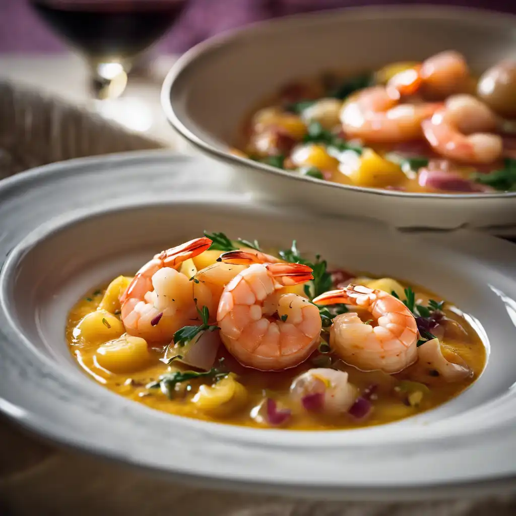 Shrimp and Palm Heart Stew