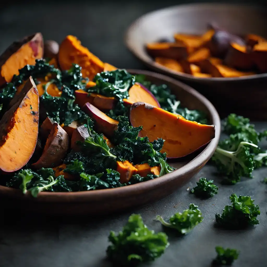 Sweet Potato with Kale