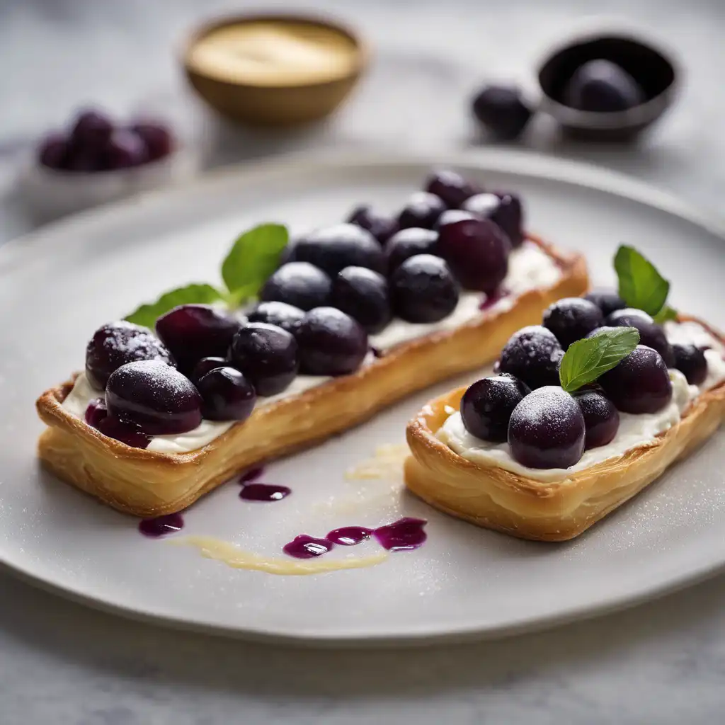 Mascarpone and Damson Tartine