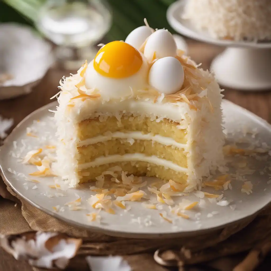 Coconut Cake with Egg