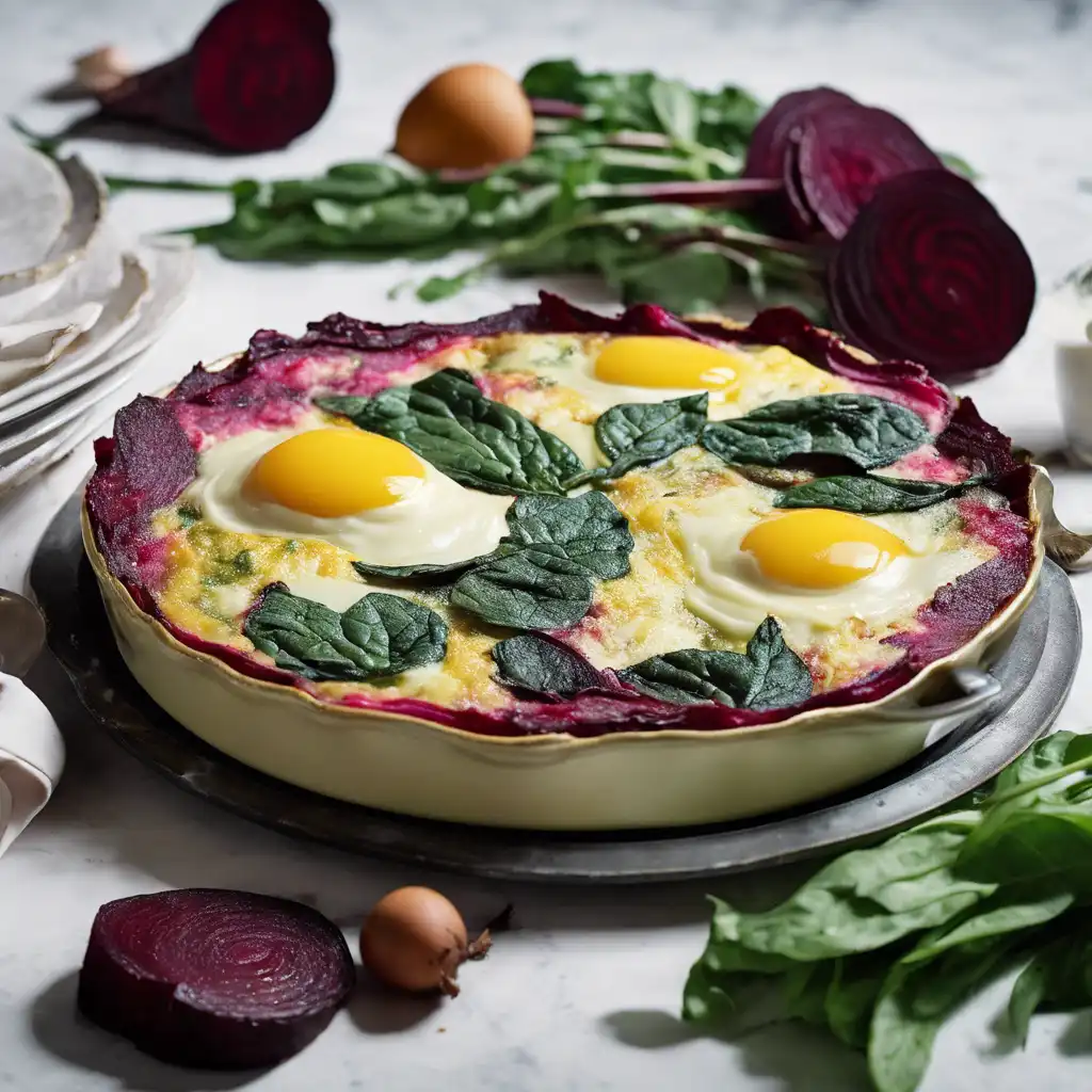 Beet and Spinach Frittata