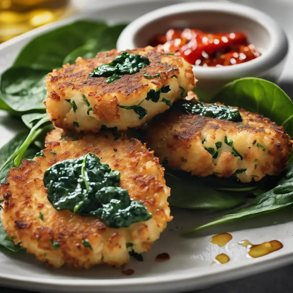 Fish Cakes with Spinach