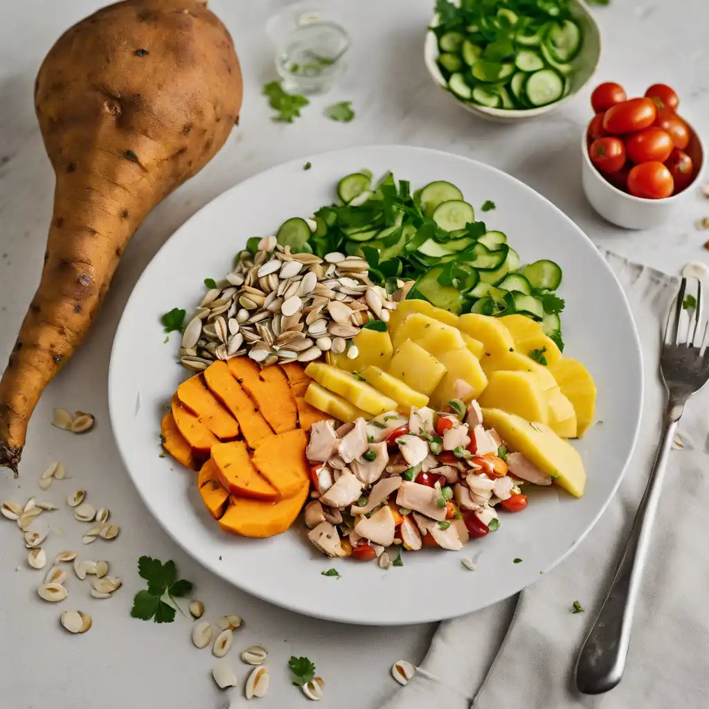 Sweet Potato Salad with Pineapple