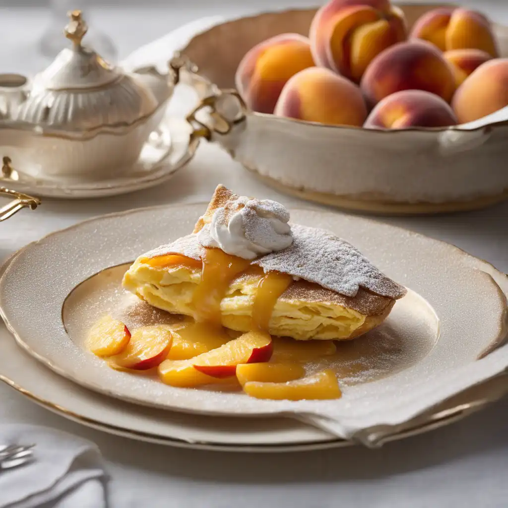 Peach Soufflé Omelette