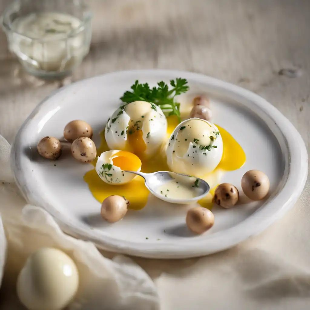 Quail Eggs with Garlic-Mayonnaise