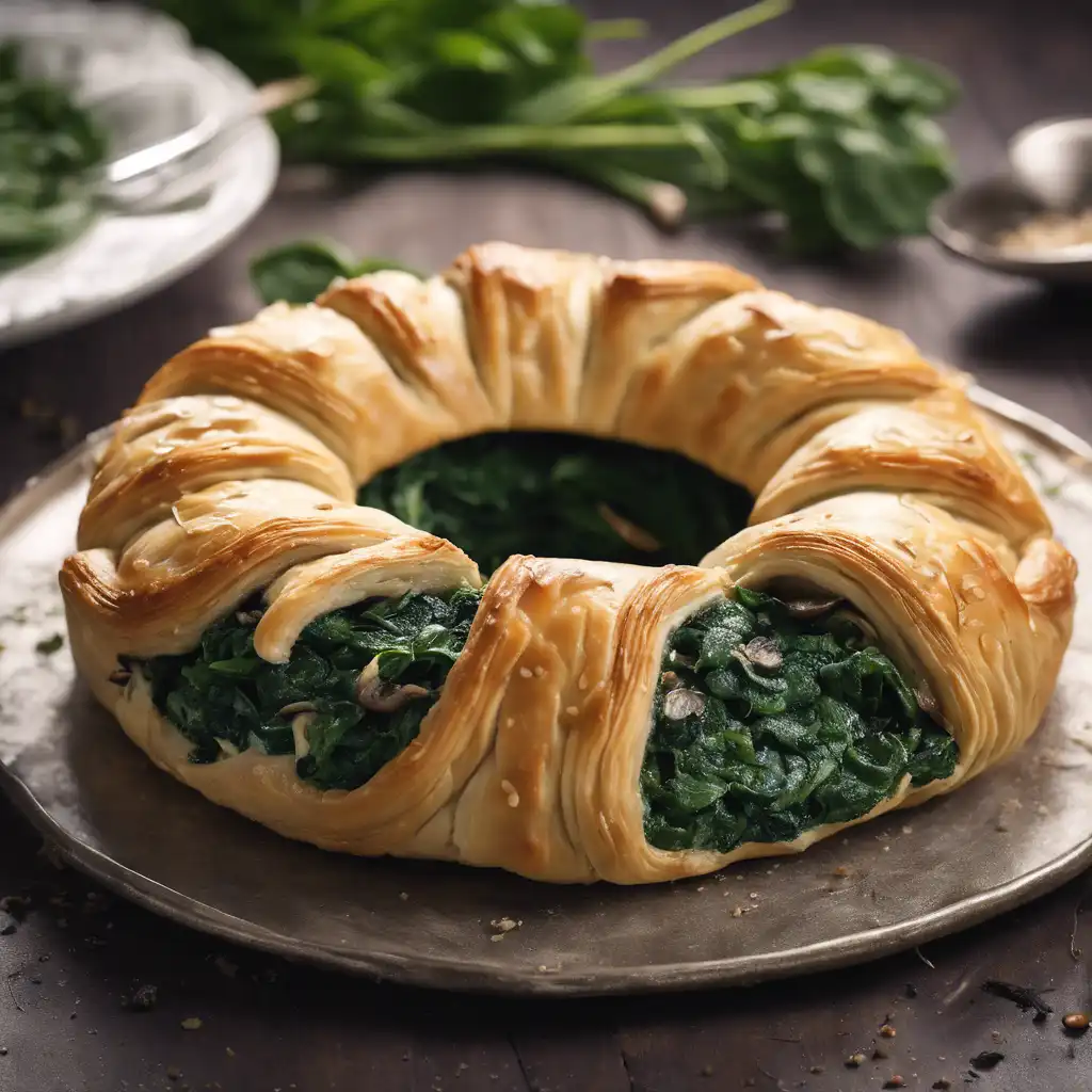 Spinach and Mushroom Ring