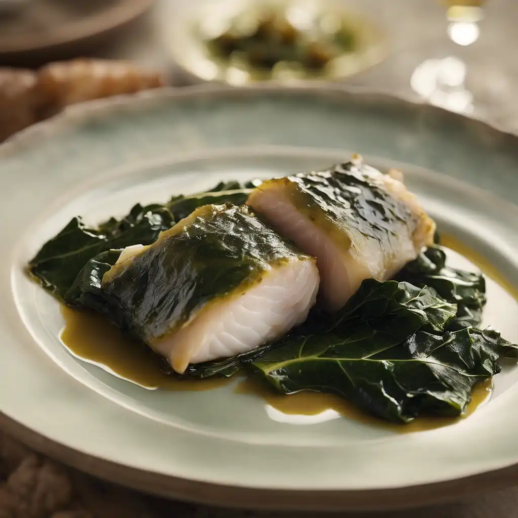 Fish Wrapped in Collard Greens