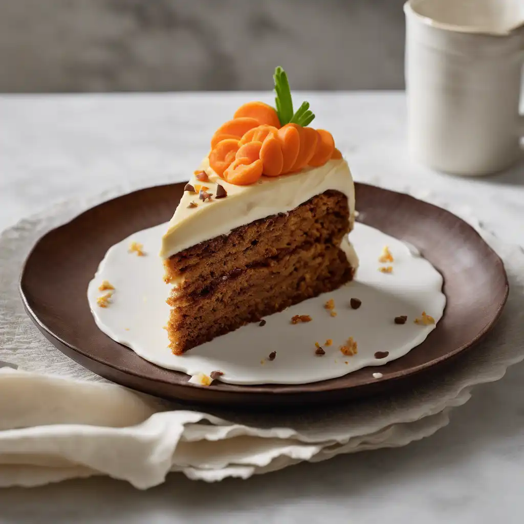 Carrot Cake with Light Chocolate