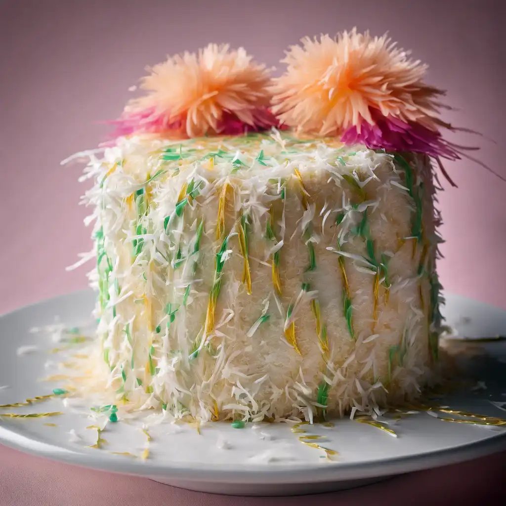 Wrapped Coconut Cake