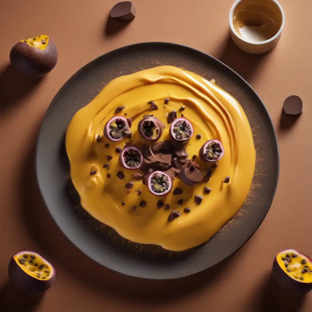 Passion Fruit Cream with Light Chocolate