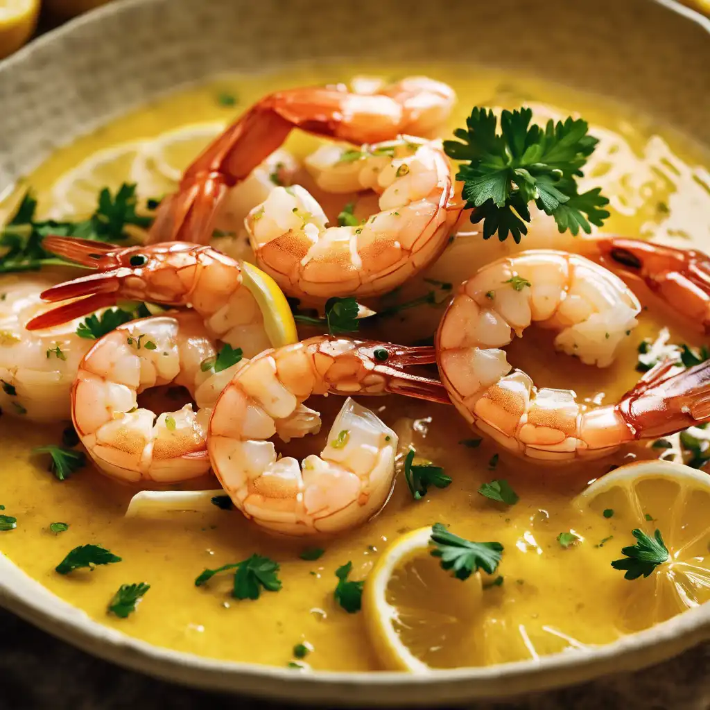 Lemon Shrimp with Garlic Butter Sauce